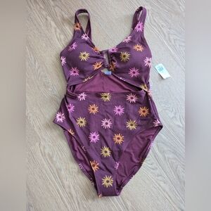 Old Navy Daisy Flower One-Piece Bathing Suit NWT Size L